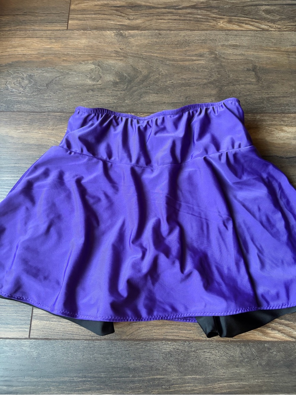 Purple Women's Athletic Skirt with Built-In Shorts